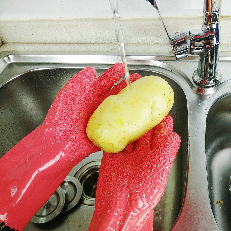 Picture of Peeling Gloves, Peeling Gloves, Potato Rub, Yam and Taro Scraping Gloves, Vegetable Peeling Taro