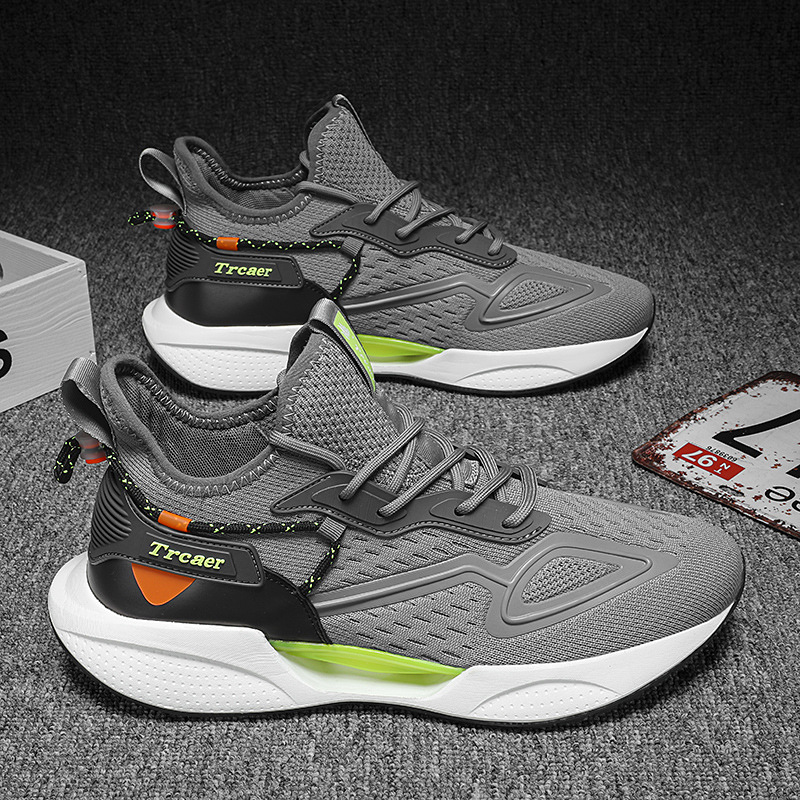 Youth Trendy Fashion Casual Trend Shoes 2025 Spring New Lightweight Breathable Hollow Men's Running Shoes