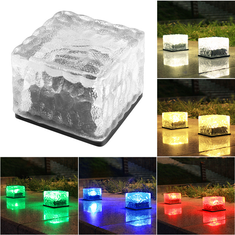 Solar Floor Tile Lamp Outdoor Courtyard Ground Landscape Waterproof Corridor Garden Layout Decorative Lawn Small Underground Lamp