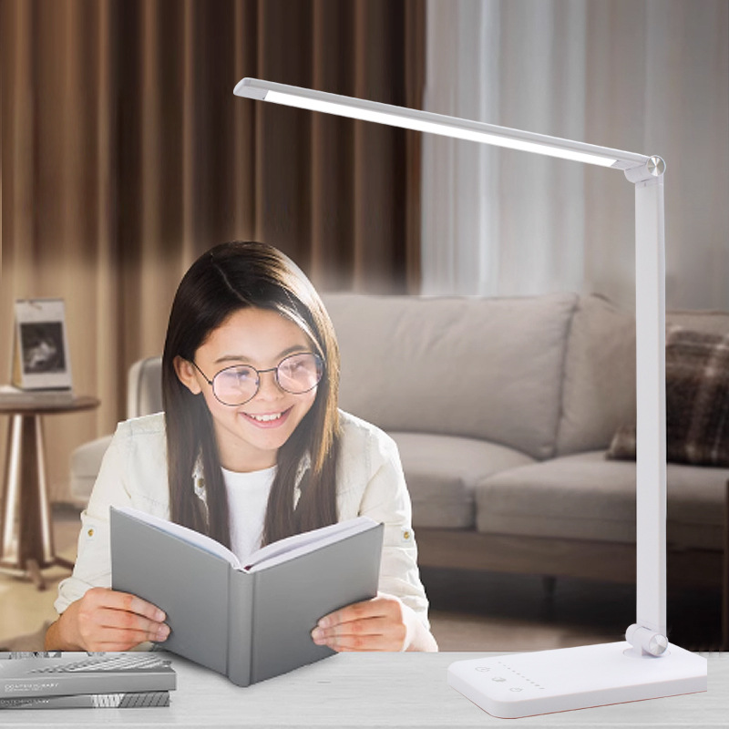 High Color Rendering Modern Simple Eye Protection Desktop Folding Student Dormitory Study Lamp Small Desk Lamp Live Broadcast Fill Light Wholesale