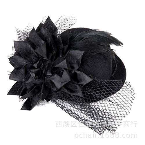 M063 European and American accessories purple leafy small hat hairpin hat bridal hair accessories mixed batch wholesale
