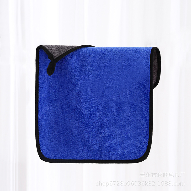 Picture of Manufacturer Wholesale Double-Sided Cleaning Towel Car Special Absorbent Car Wiping Towel Rag Coral Velvet Thickened Small Towel