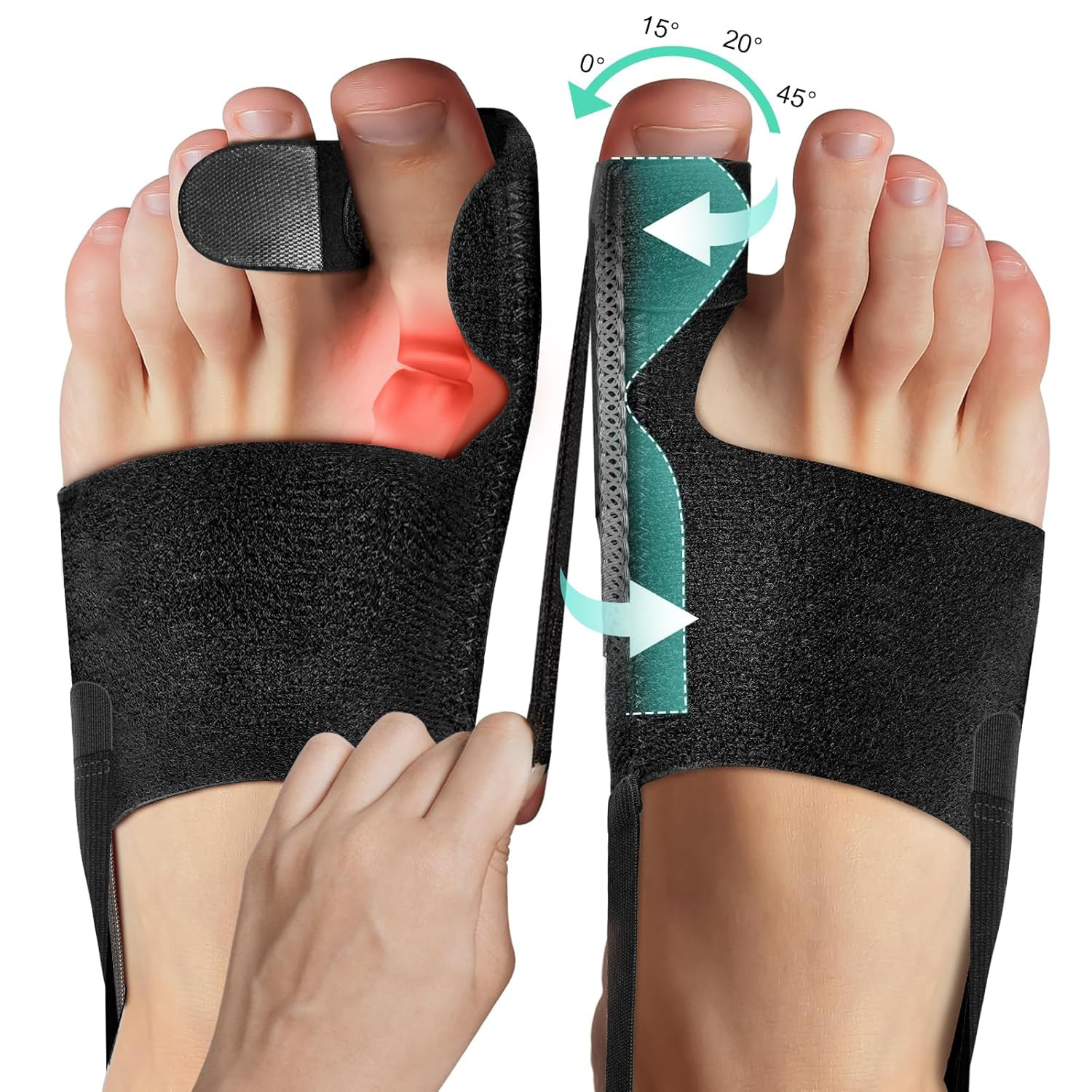 Cross-Border Adjustable Thumb Valgus Corrector Toe Separator to Separate Big Mother Foot and Foot Bone Protrusion Correction