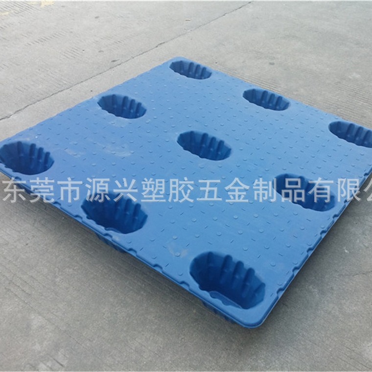 Nine-foot blow molding card logistics turnover 1210 Sichuan blow molding pallet warehouse forklift hollow pad transport pallet