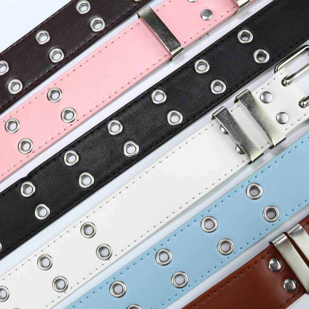 Picture of Cross-border punk belt women's decorative all-match y2k niche design pink chain jeans with eye belt