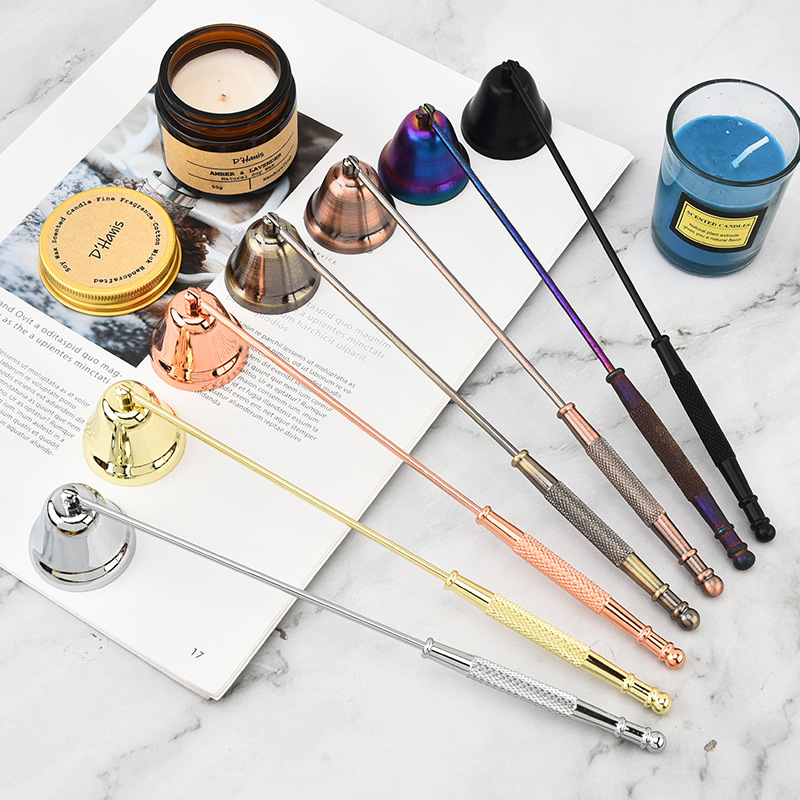 Picture of Factory in stock Aromatherapy Candle Extinguishing Tool Three-piece Set Candle Wick Scissors Bell Cover Hook Igniter Candle Extinguisher