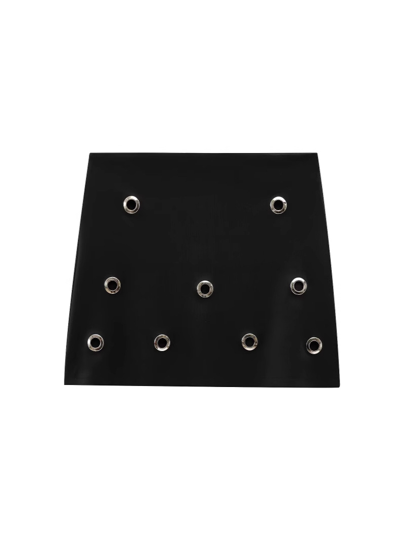 Za European and American Cross-Border 2025 New Spring Women's Fashion Metal Ring A-Line Modern Fashion Elegant Short Skirt