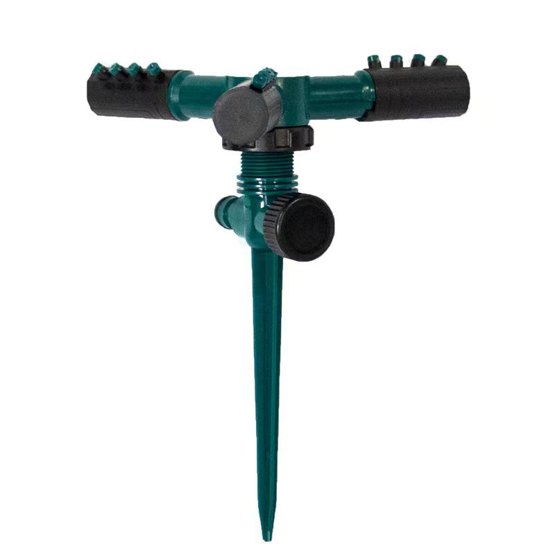 Picture of Factory Direct supply ground plug three fork automatic rotating sprinkler garden lawn irrigation plug ground rotating sprinkler