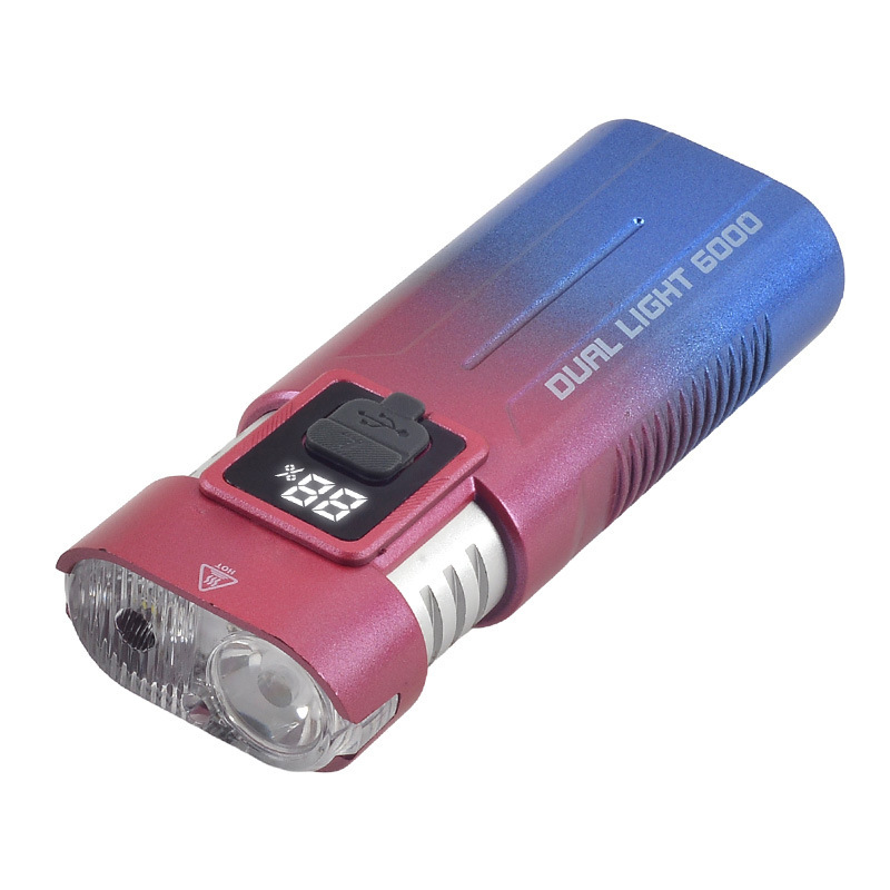 Picture of New LED Aluminum Alloy Strong Light Bicycle Light Rechargeable Flashlight Night Ride Highlight Mountain Ride Front Light