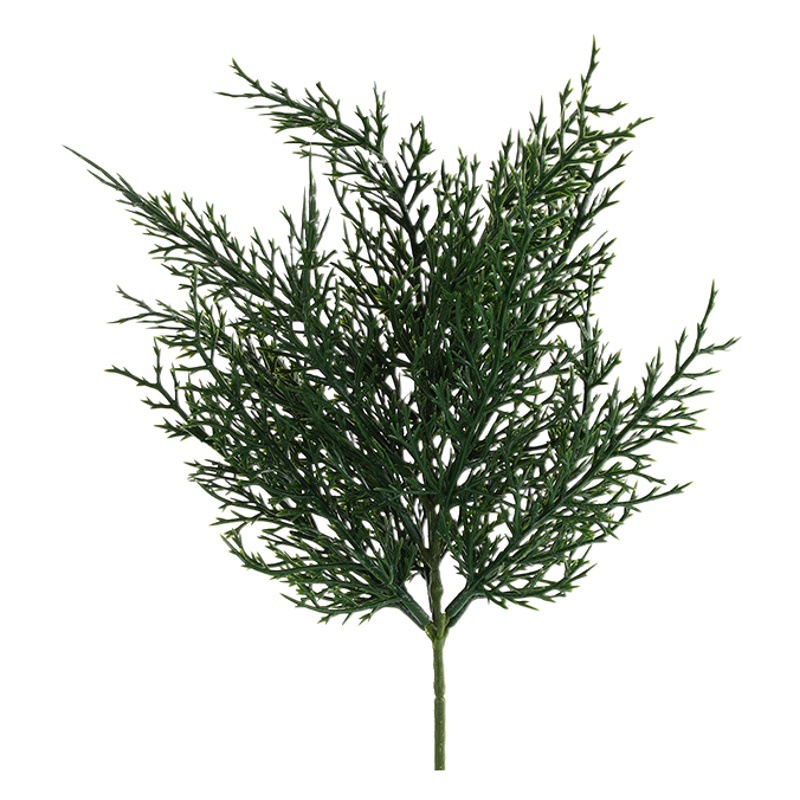 Christmas decoration plastic red cone pine branch simulation pine cone cuttings hotel interior decoration props Christmas cuttings