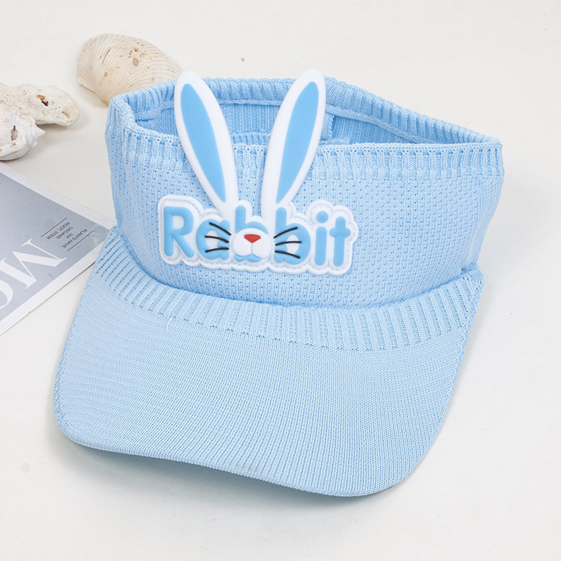 Picture of Summer children's cartoon straw peaked cap bear empty top breathable headband sun hat for boys and girls baby sun hat