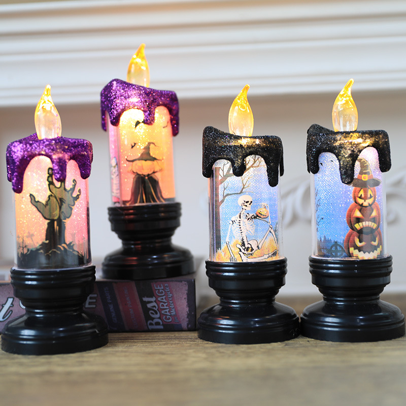 Picture of Wholesale Halloween Candle Electronic Candle Light Carnival Desktop Decoration Ornaments LED Halloween Party Gift