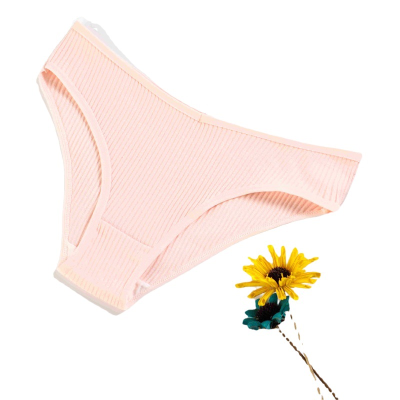 New threaded ladies underwear cotton V briefs women hip breathable large size women's underwear factory outlet