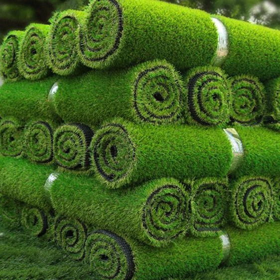 Picture of Cross-border special for labeling self-lifting artificial turf block selling foreign trade cutting artificial turf roll chicken nest mat