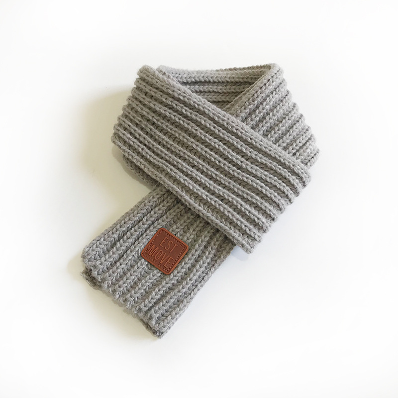 Picture of 6 Korean Style New Knitted Scarf Men's and Women's Cute Fashion Solid Color Simple Autumn and Winter Baby's Warm Scarf