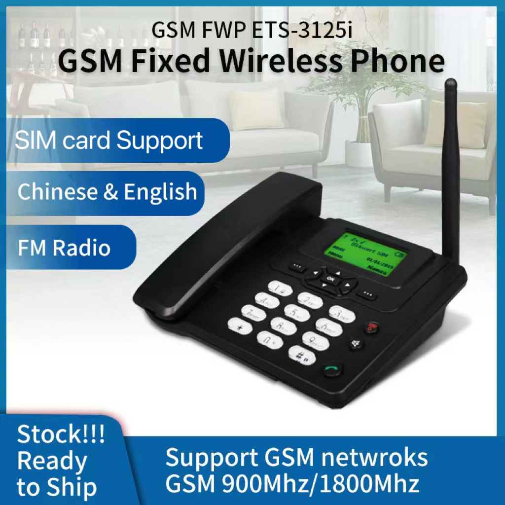 Gsm Wireless Telephoneets-3125I Mobile 4G5G Home Office Business Fixed Telephone Radio Card Landline