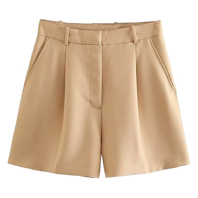 Foreign Trade 2024 New Summer Women's Clothing European and American Style Fashion Versatile High Waist Casual Suit Shorts for Women 8Vs9444
