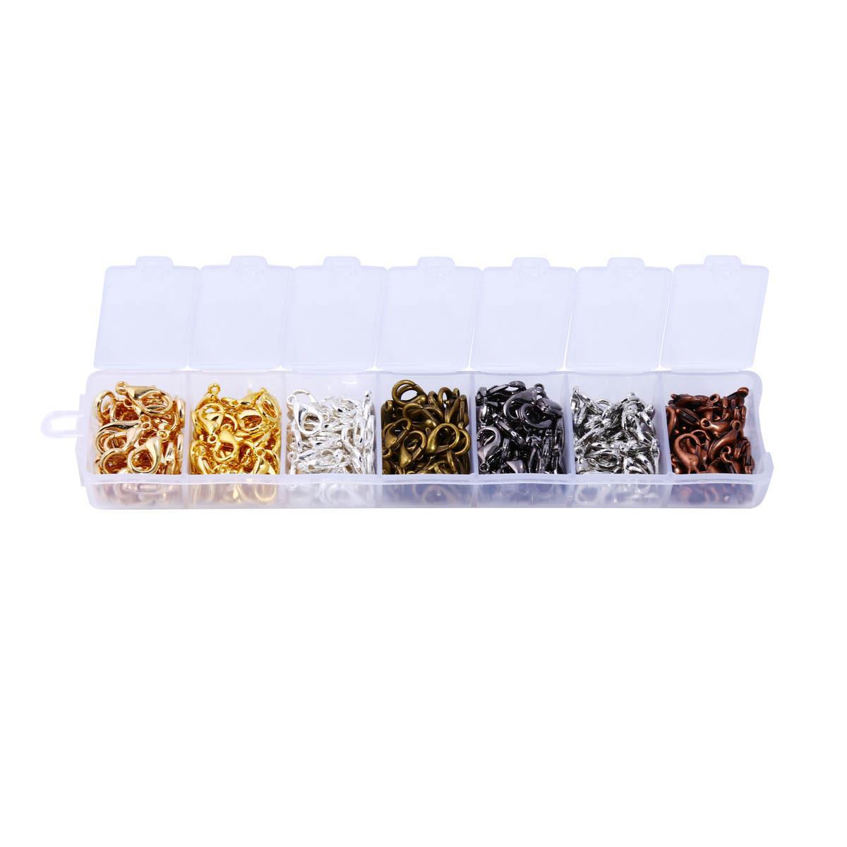 Picture of 7 * 12mm lobster buckle open ring DIY jewelry accessories 6-color combination Amazon hot sale