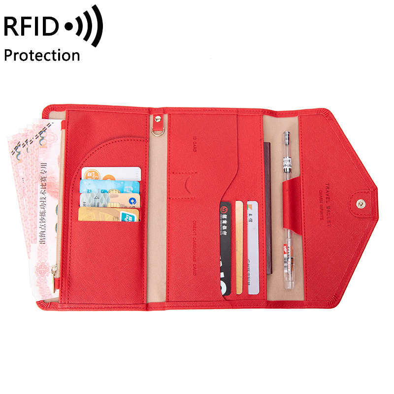 Picture of Cross-Border Passport Bag for Women 2023 New Rfid Multi-Functional Ticket Document Bag for Men and Women Overseas Travel Passport Holder