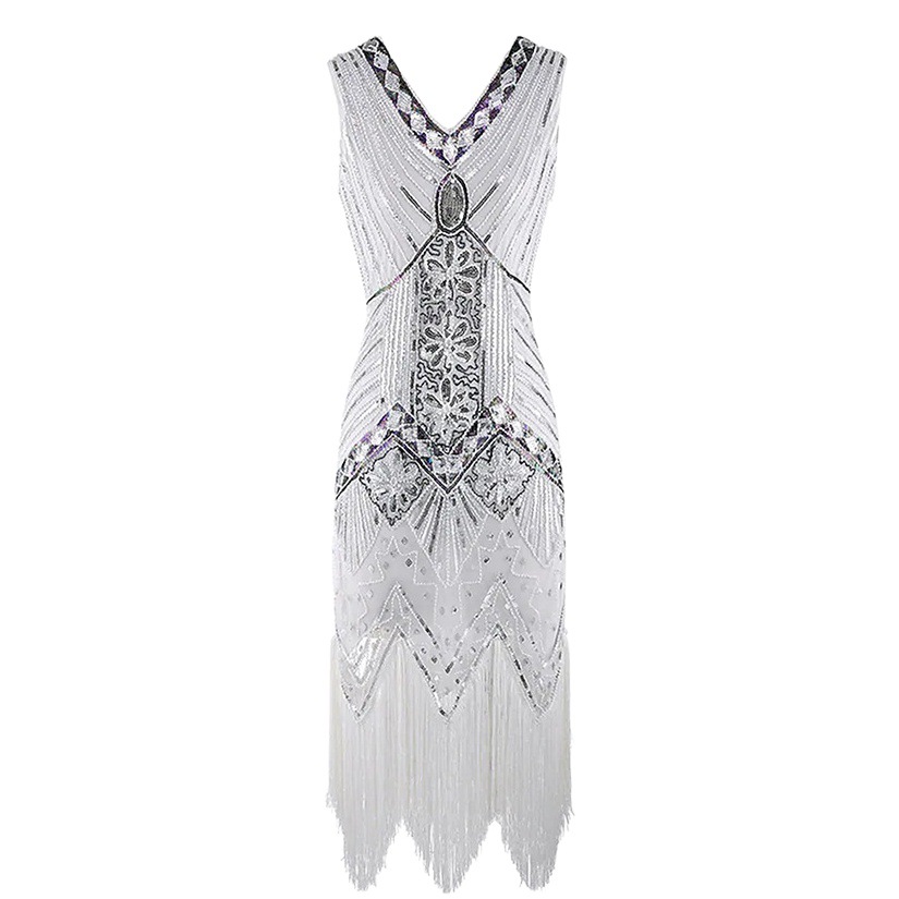Picture of Gatsby Evening Dress Banquet Dress Tassel 1920 Vintage Sequins dress Amazon plus size Women's Dresses