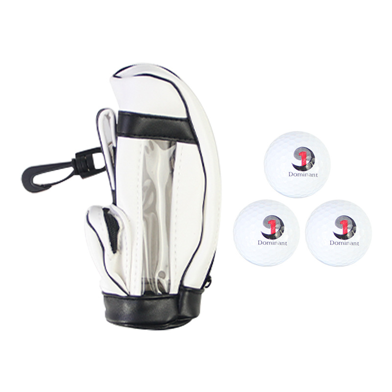 Picture of Golf ball bag PU waterproof fabric nylon material can hold 3 balls golf ball 5 color mini ball bag