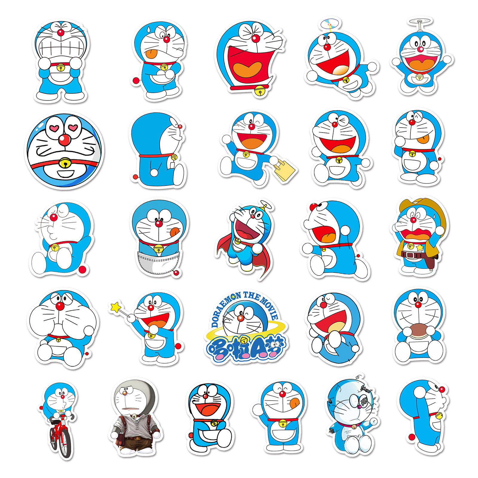 Picture of 52 Cartoon Animation Doraemon Graffiti Personality Luggage Scooter Guitar Car Decoration Waterproof Sticker