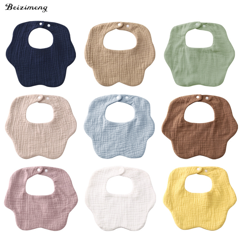 Japanese Newborn Baby Slipperer Bib Class A Pure Cotton Waterproof Fabric Ins Style Men's Treasure Cartoon Korean Style Waterproof