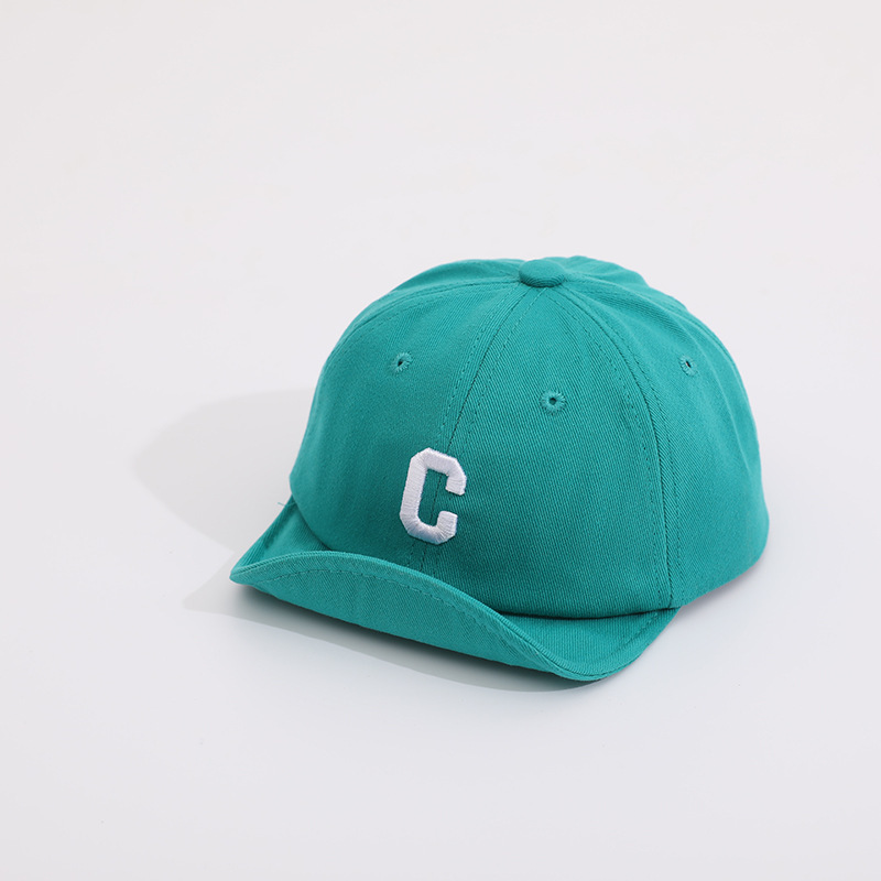 Picture of Baby's Hat Spring and Autumn Soft Brim Korean-style C- letter Embroidered Western-style Cap Baby Baby Instagram Baseball Cap Trendy