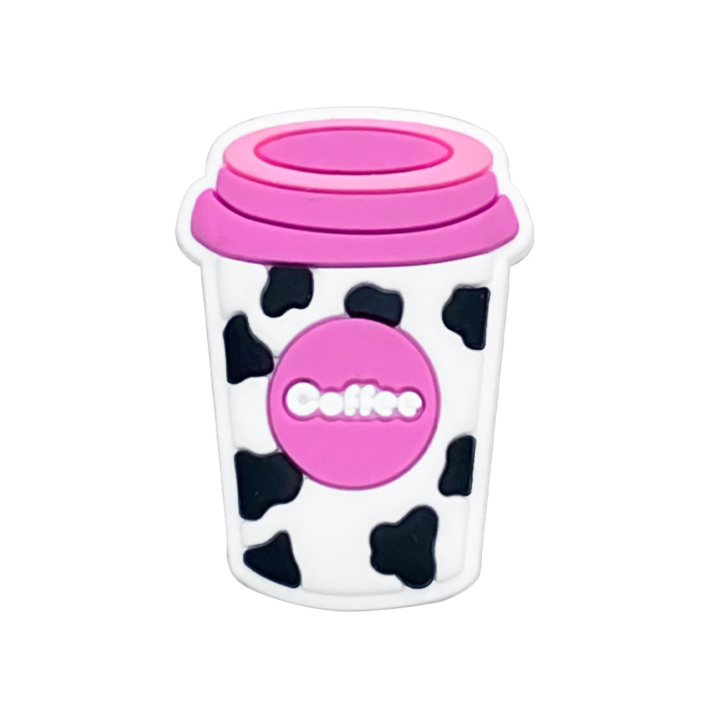 Picture of cartoon cow series hole shoes shoes flower accessories hole shoes diy accessories pvc plastic drop shoe buckle