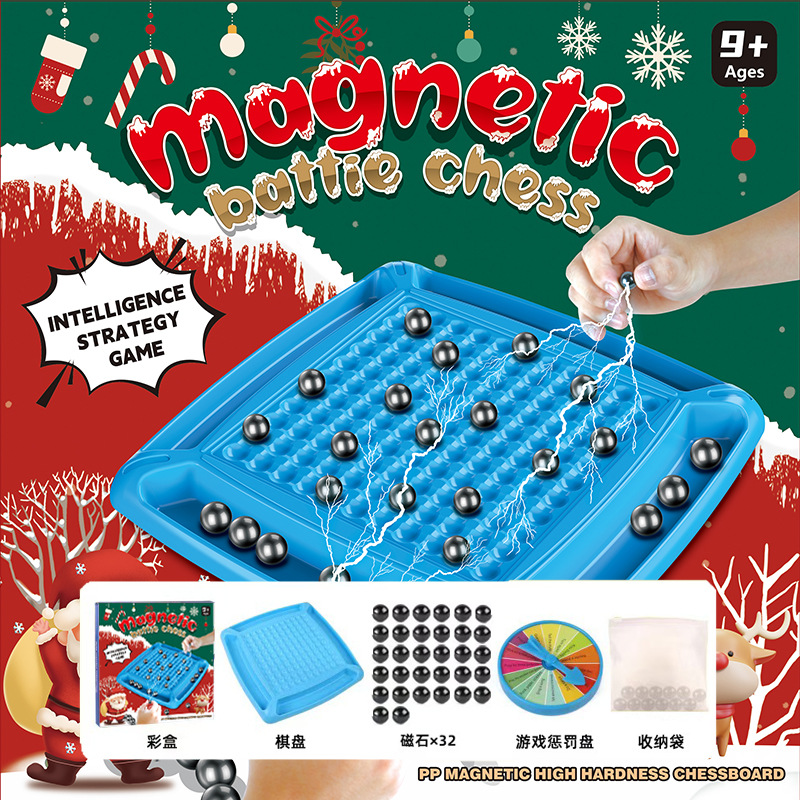 Picture of Cross-border fun magnetic effect on war chess large chessboard puzzle training decompression table games chess children's toys