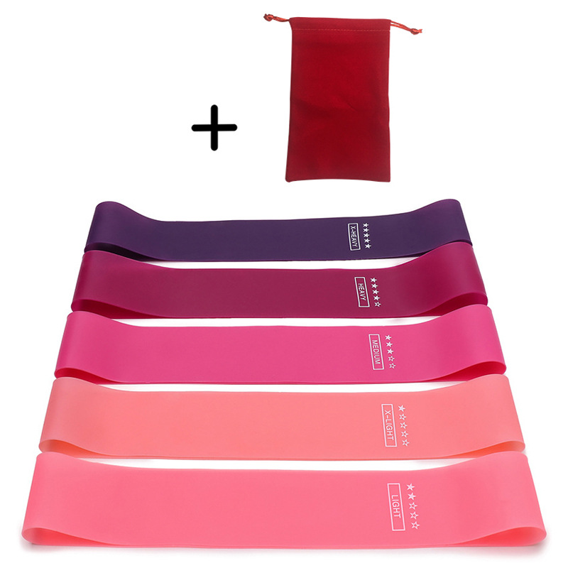 Picture of Portable Resistance Band Women's Squat Hip Pull Band Gym Yoga Equipment Pull Band Skinny Leg Thin Hand Bounce Ring