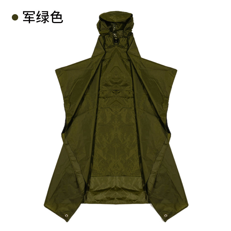 Picture of Three-in-one raincoat backpack outdoor mountaineering hiking conjoined poncho unisex multifunctional ultra-light foreign trade cross-border
