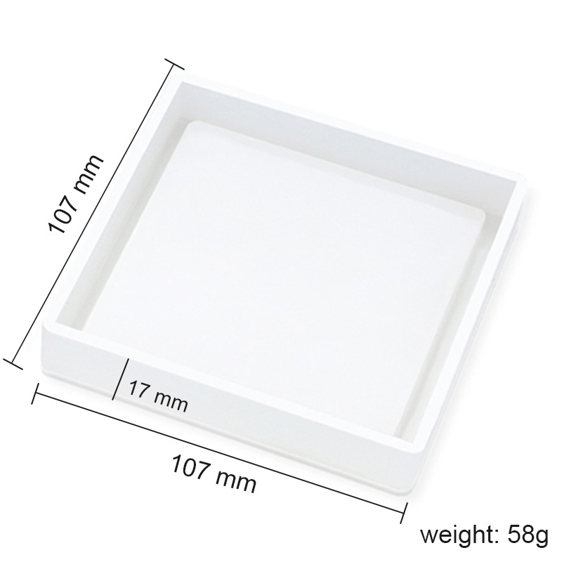 Picture of Glue Dripping Mold Round Hexagonal Square Coaster Handmade Crystal High Permeable Resin Silicone Mold Ornaments