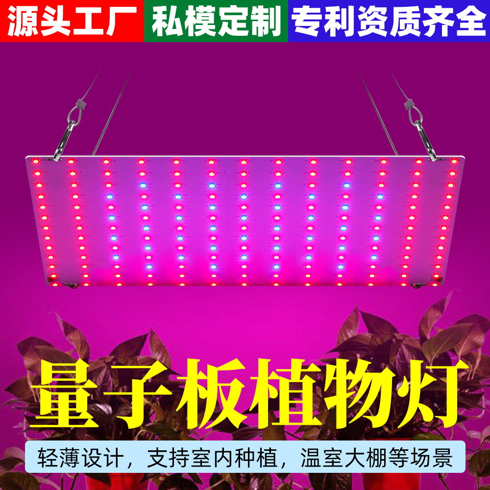 Qianrun Lighting Led Quantum Board Plant Lamp Greenhouse Planting Lamp Vegetable Green Plant Fill Light Imitation Sunlight