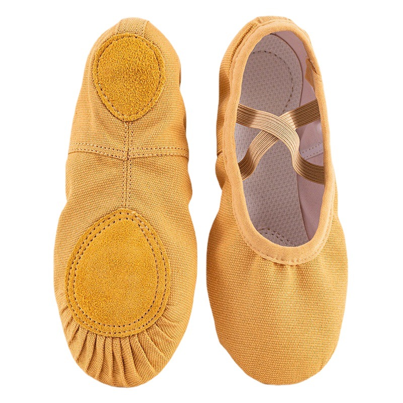 Picture of Wholesale dance shoes for boys and girls lace-free dancing shoes camel soft bottom exercise body yoga cat claw shoes Ballet