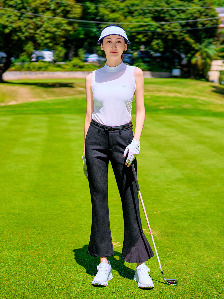 Picture of Golf Pants Women's Micro-pants Slim-fit Slimming Pants Stretch Elastic Waist Quick-drying Breathable Casual Long Pants