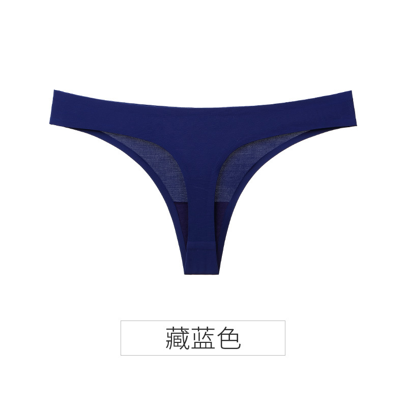 Picture of Explosions ice silk seamless thong women pure wind European and American women sexy tback foreign trade T pants sports fitness