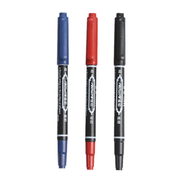 Picture of 120 double head water-based marker student painting Gouxian pen small double head logistics Mark sign pen manufacturers wholesale