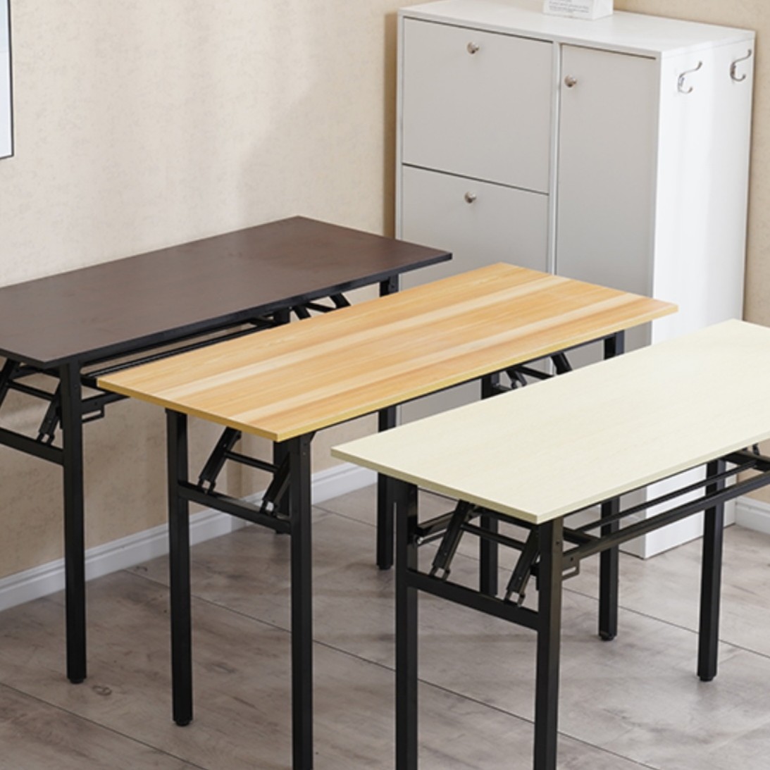Simple Folding Table, Portable Training Table and Chair, Multi-Functional Long Table, Conference Economical Outdoor Desk for Home Use