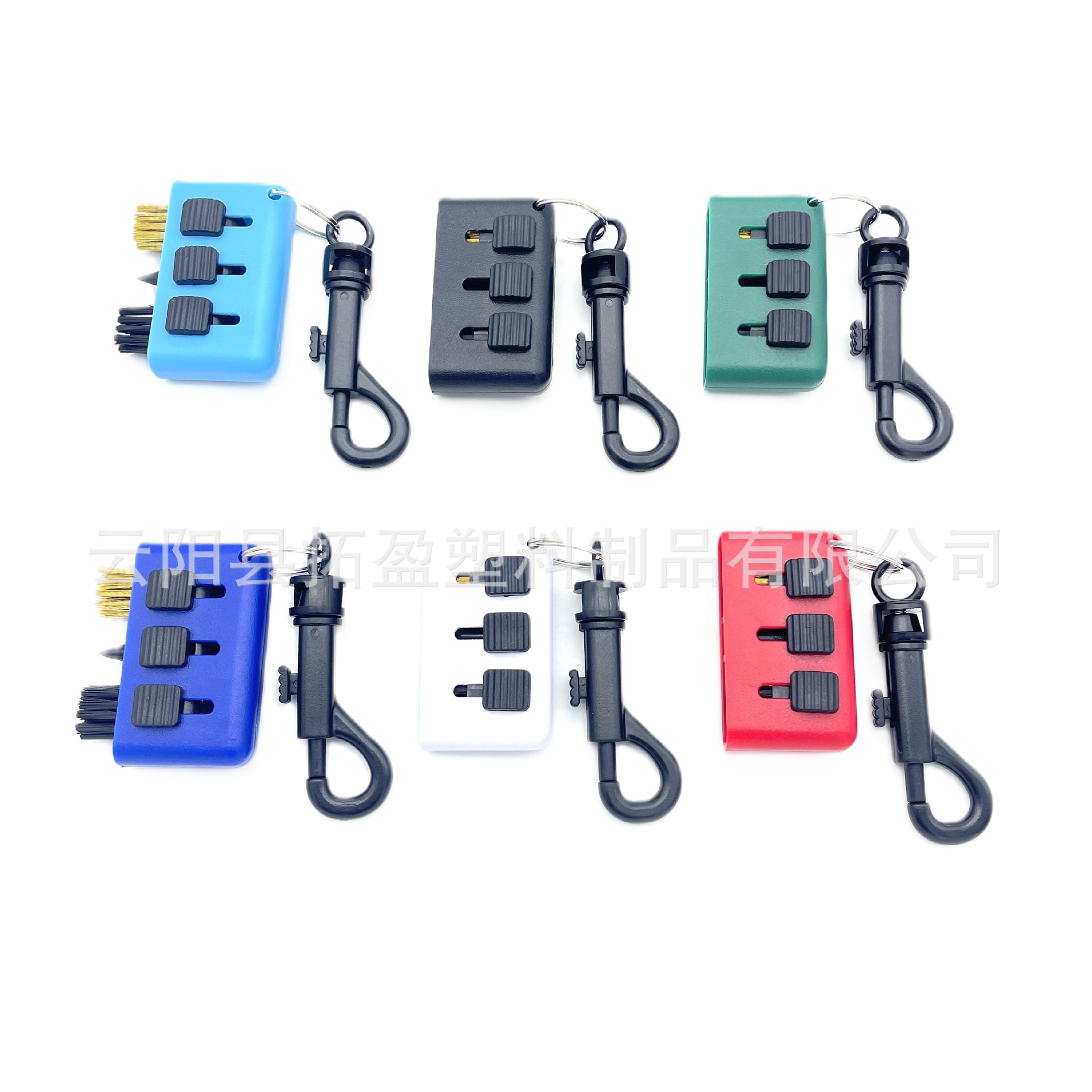 Golf Cleaning Brush (Including Buttons) Club Brush Ball Head Brush Three-Hole Brush Copper Brush