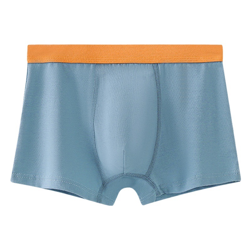 Picture of Boys' underwear boxer pure cotton youth solid color sports children's underwear male students Middle and big children antibacterial