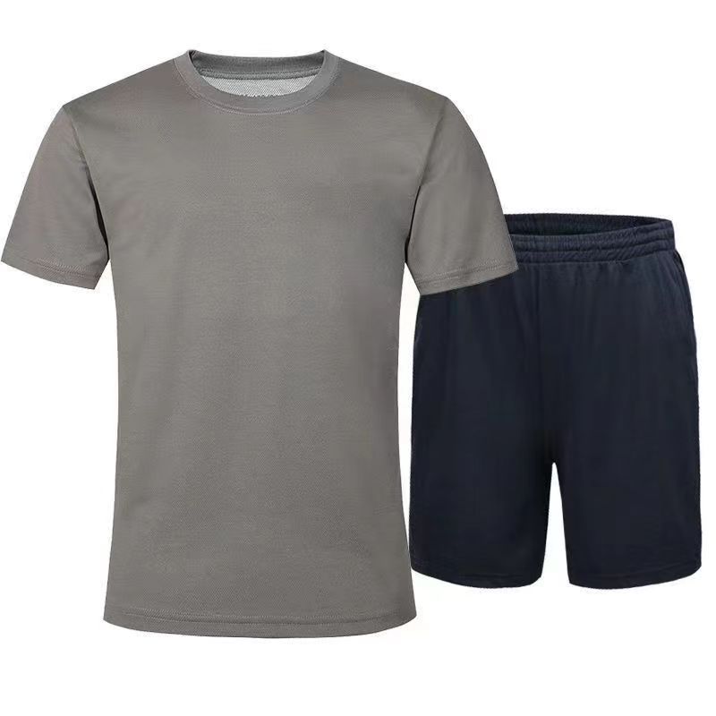 Picture of Factory Breathable Short-sleeved Physical Fitness Suit Net Face New Jihua Training Suit Summer Sports suit Military Training Quick-drying T-shirt