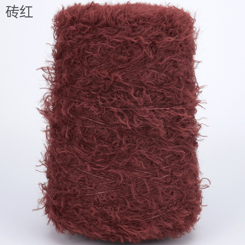 Picture of Silk Joy/Cross-Border Teddy Velvet Curly Furry DIY Handmade Knitting Yarn Ball 500g