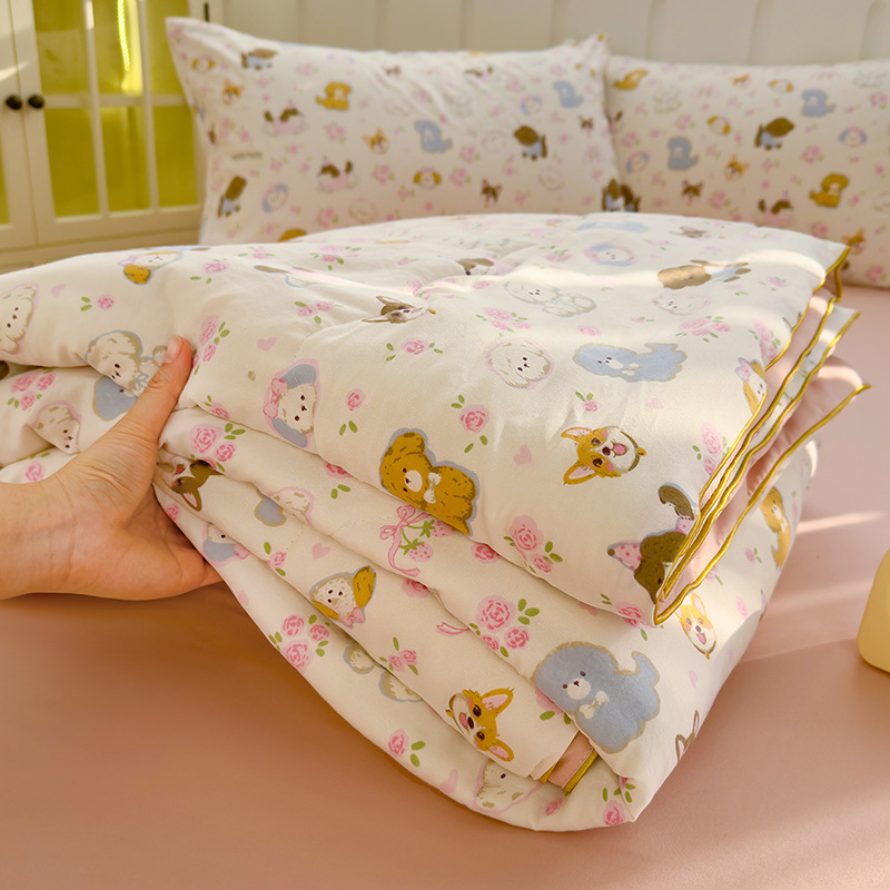 Picture of ClAss A WAshed Cotton Summer Cool Quilt ins Style Summer Soy Fiber Summer Quilt MAchine WAshAble Skin-friendly Air-conditioned Quilt WholesAle Group PurchAse