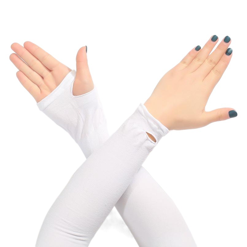 Korean Style Summer Ice Sleeve Sunscreen Sleeve Running Men's Gloves Outdoor Riding Thin Ice Silk Ice Sleeve Women