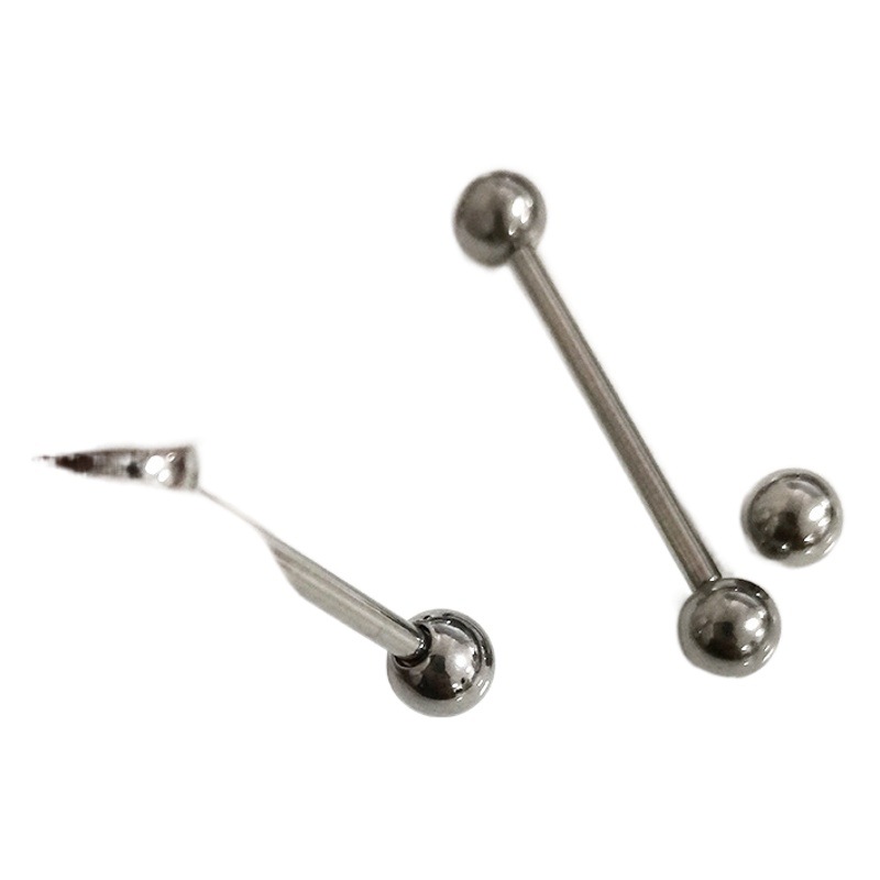 F136 outer wire tooth ball groove G23 titanium alloy body piercing jewelry cross-border hot selling conventional matching bead ball