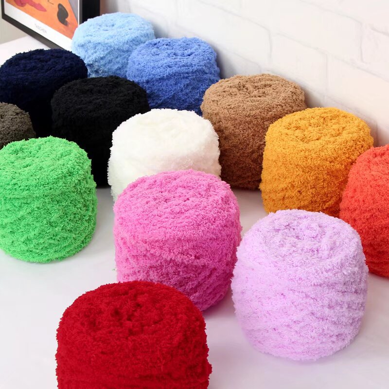 Coral Fleece Towel Yarn Handmade DIY Scarf Blanket Mat Doll Crocheted Children's Fleece Yarn Yarn Batch