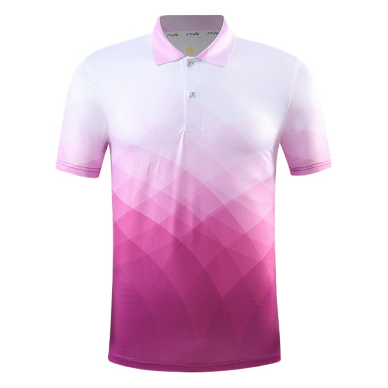 New badminton clothes women's tops men's suit quick-drying tennis table tennis sports training clothes gas volleyball clothes printed