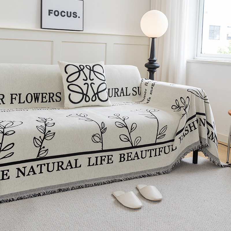 American Style Sofa Cushion Four Seasons Universal Sofa Towel Full Cover Universal Cover Non-slip Cushion High-end Line Blanket Sofa Cover Cloth