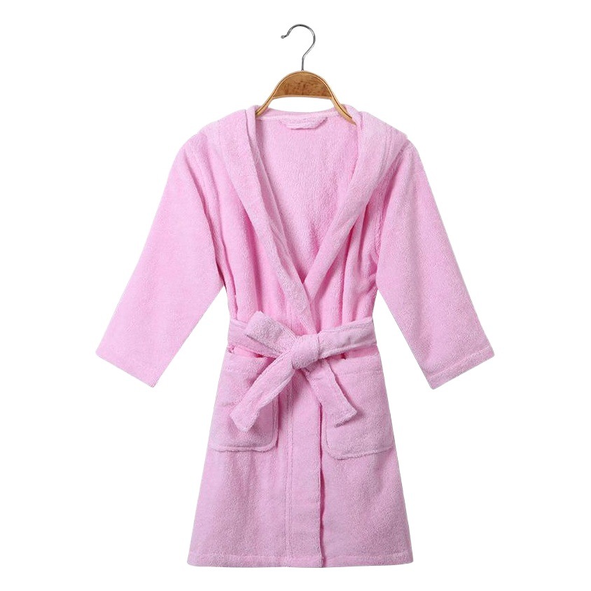 Children's Bathrobe Cotton Hooded Towel Material Autumn and Winter Baby Swimming Bathrobe Thickened Cape